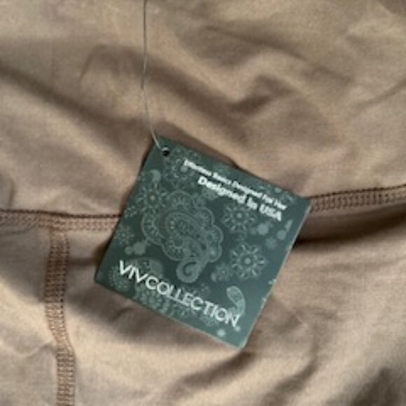 Viv Collection Women's Brown Leggings - NWT - Picture 2 of 4